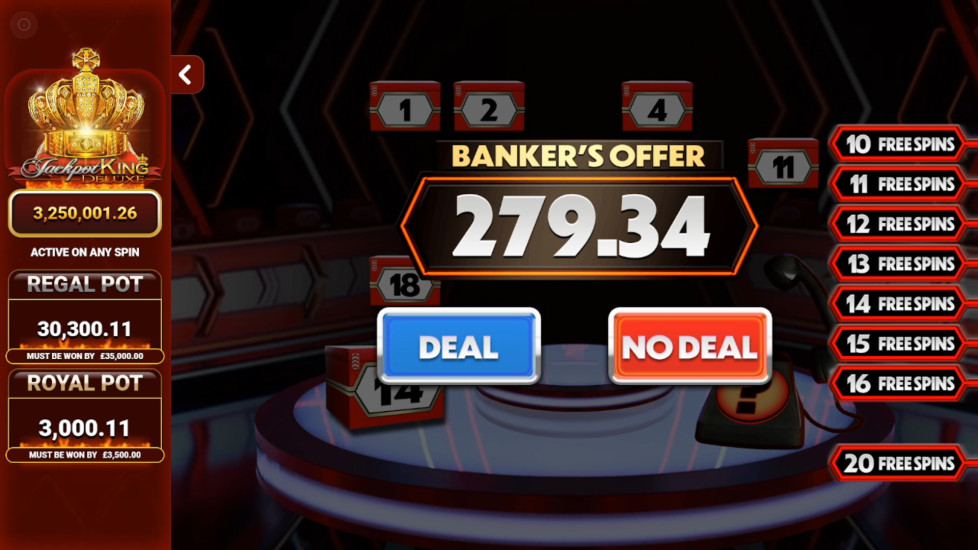 Deal or No Deal Megaways slot showing a big win combining cascades and Deal or No Deal prizes