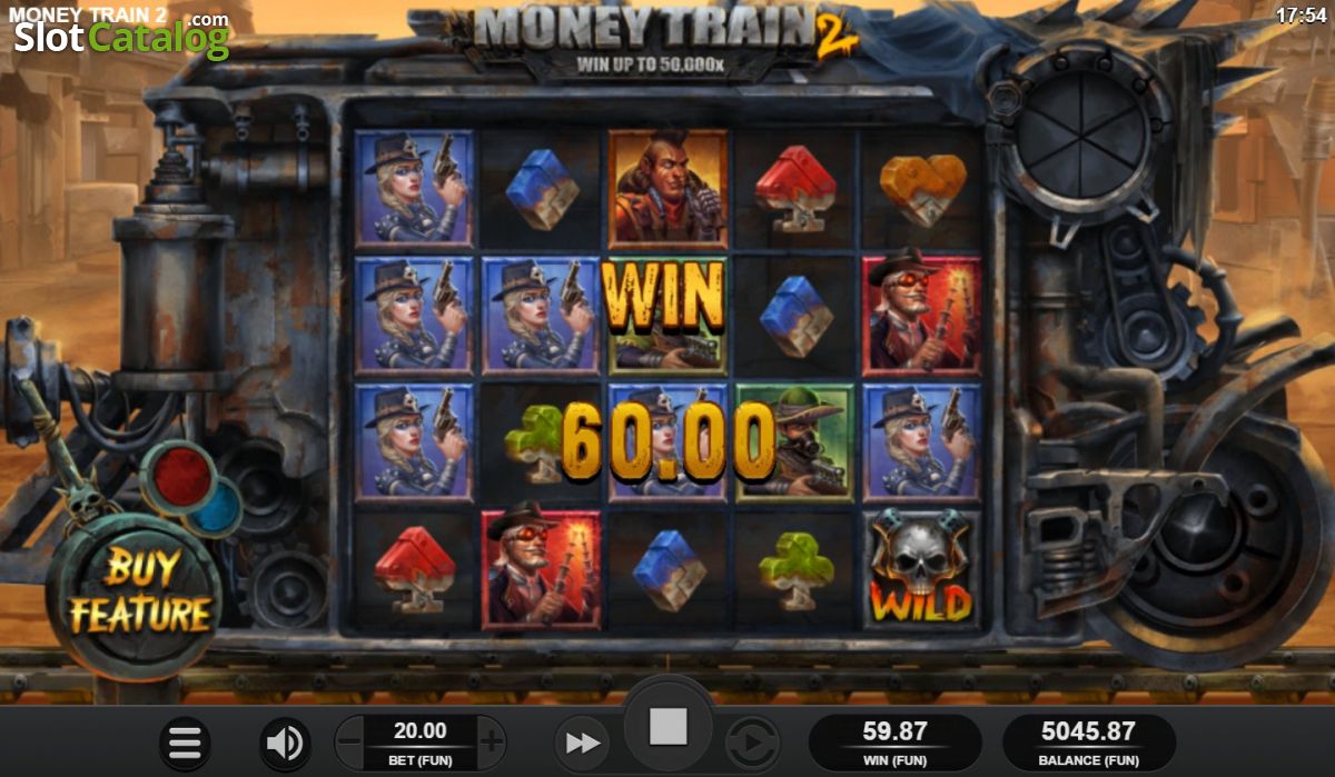 Money Train 2 base game reels showing an 80.00 win with wild symbols and outlaw character symbols across the grid