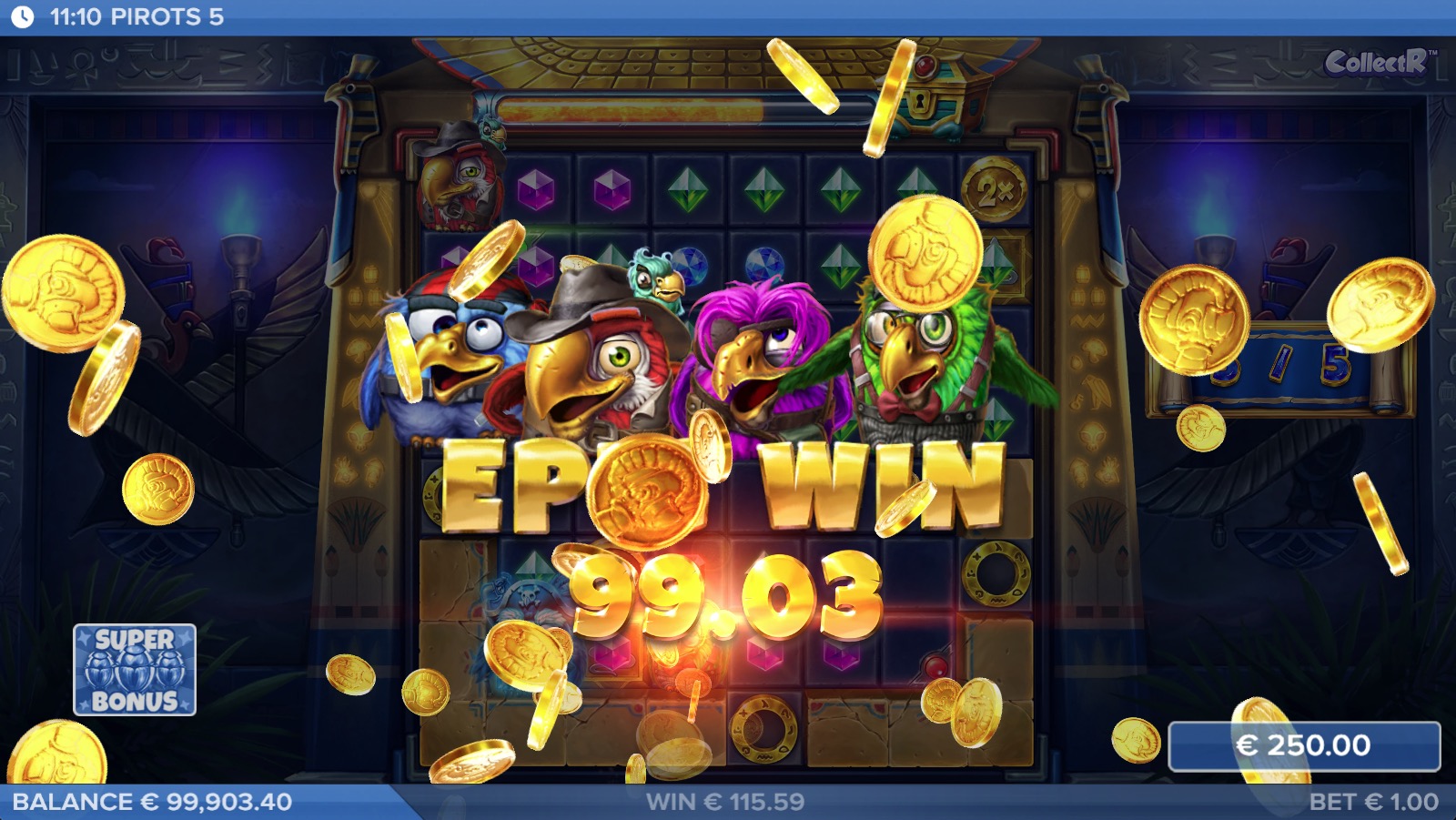 Pirots 5 Super Bonus round