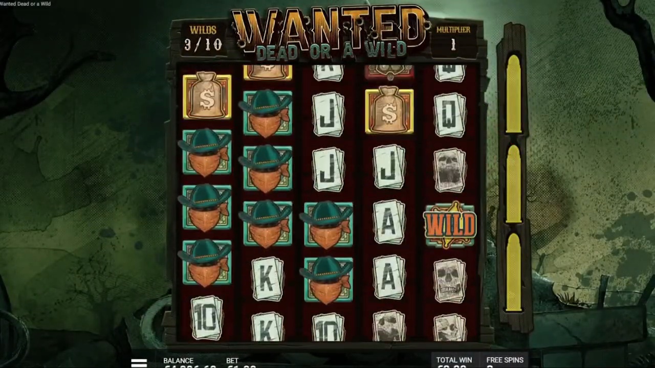 Duel at Dawn bonus round in Wanted Dead or a Wild with multiple wild symbols locked across the grid on a moonlit graveyard backdrop